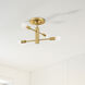 Arlo 4 Light 14.25 inch Brushed Gold Semi Flush Mount Ceiling Light